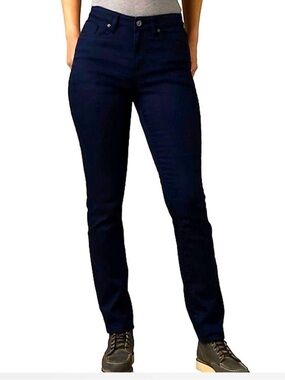Prana Womens Kayla High Ride Jean Indie Blue Stretch Straight Pants NEW